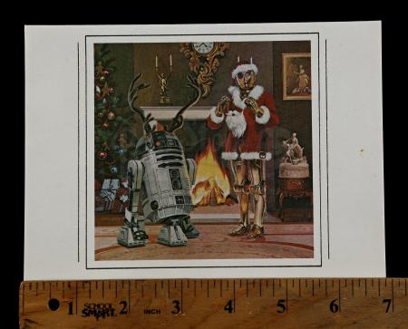 Lot # 732 - Star Wars Santa and Reindeer Christmas Card - 4