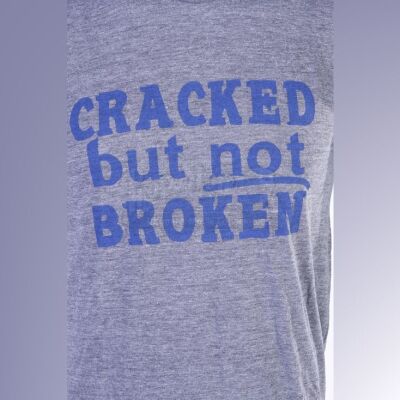 Lot # 175 - S5E03 - "Basic Intergluteal Numismatical": Two "Cracked But Not Broken" T-Shirts