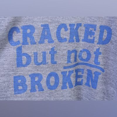 Lot # 217 - S5E03 - "Basic Intergluteal Numismatical": Three "Cracked But Not Broken" T-Shirts