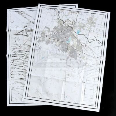 Lot # 18: Steve Forsing's (Jeffrey Donovan) Border Maps