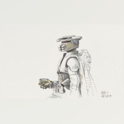 Lot # 5: Boushh Colored Sketch - with Thermal Detonator
