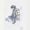 Lot # 25: Rebel Soldier on Endor Colored Costume Sketch