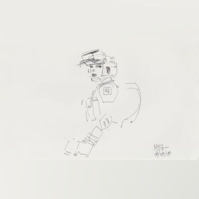 Lot # 31: Scout Trooper Loose Sketch