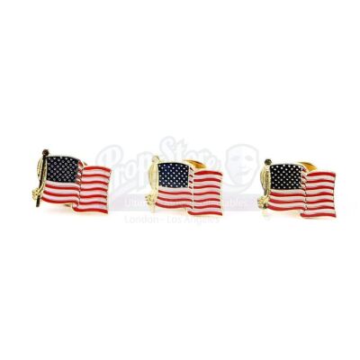 Lot # 1: Three American Flag Lapel Pins