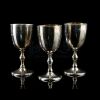 Lot # 290: Three Small Silver Goblets