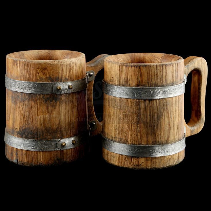 Lot # 374: Two Stout Beer Mugs