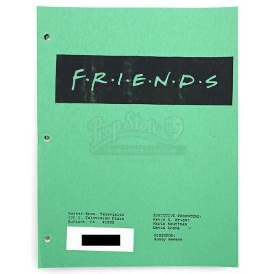 Lot # 15: FRIENDS - Original Table Draft Script for "The One with the Ick Factor"