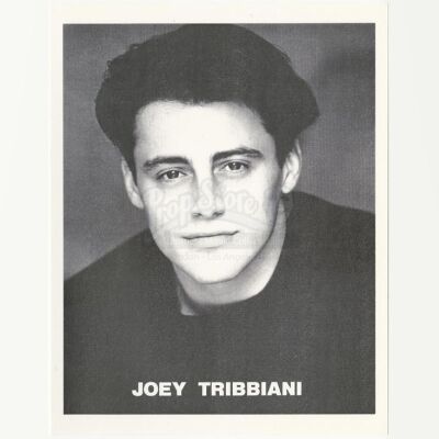 Lot # 109: FRIENDS - Joey Tribbiani's Jazz Dance Audition Black and White Headshot