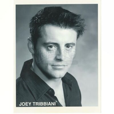 Lot # 111: FRIENDS - Joey Tribbiani's "Bamboozled" Game Show Black and White Headshot and Resume