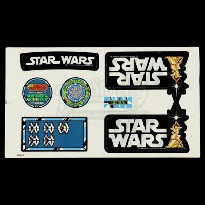 Lot # 6: Star Wars X-Wing Aces Sticker Sheet - Unused