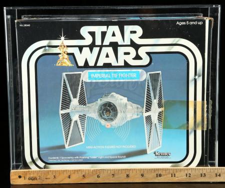 Lot # 19: Imperial TIE Fighter (With Catalog Label) AFA 80Q [Kazanjian Collection] - 8