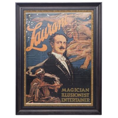 Lot # 24: THE HOUSE WITH A CLOCK IN ITS WALLS - Jonathan Barnavelt's (Jack Black) Framed Laurant Poster