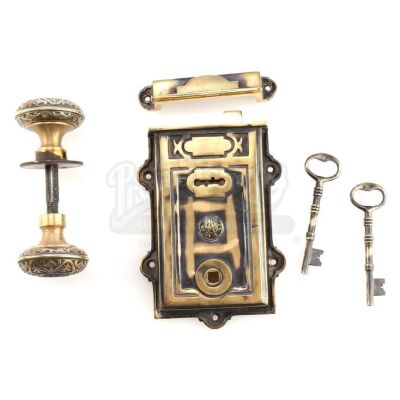 Lot # 77: THE HOUSE WITH A CLOCK IN ITS WALLS - Lewis (Owen Vaccaro) Bedroom Door handle with Keys