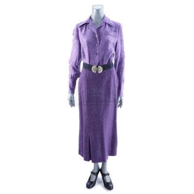 Lot # 84: THE HOUSE WITH A CLOCK IN ITS WALLS - Florence Zimmerman's (Cate Blanchett) Purple Costume