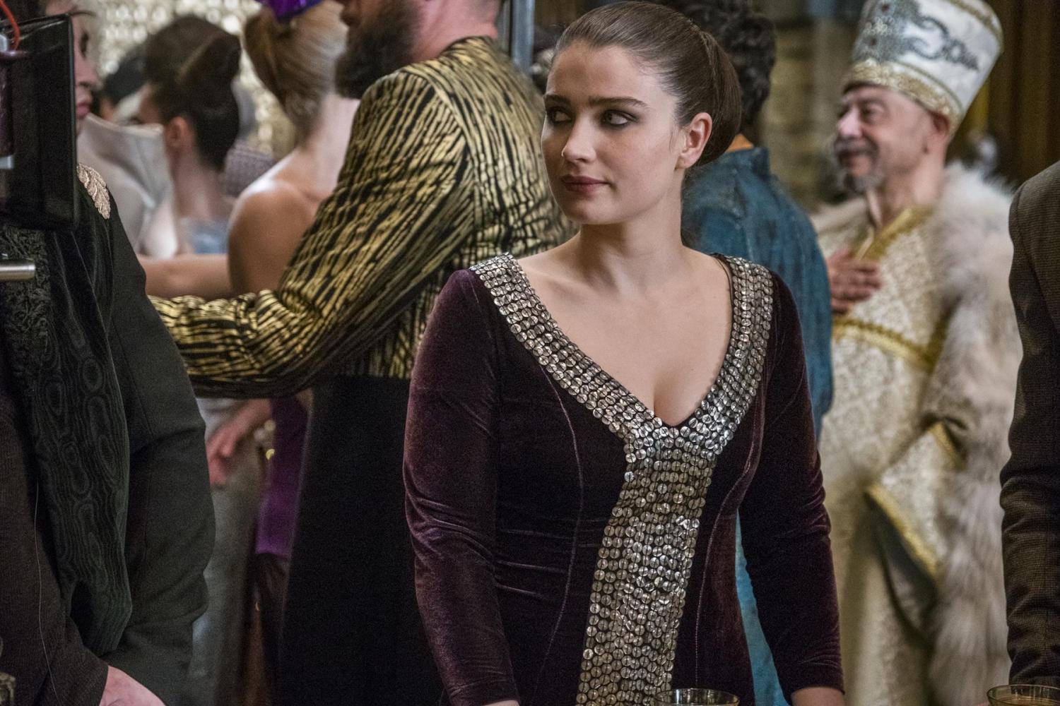 Lot # 3: ROBIN HOOD (2018) - Marian's Party Dress Costume with ...