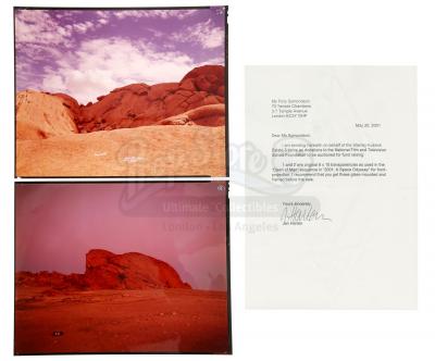 Lot #2 - 2001: A SPACE ODYSSEY (1968) - Dawn of Man Sequence Background Transparencies from Kubrick Estate