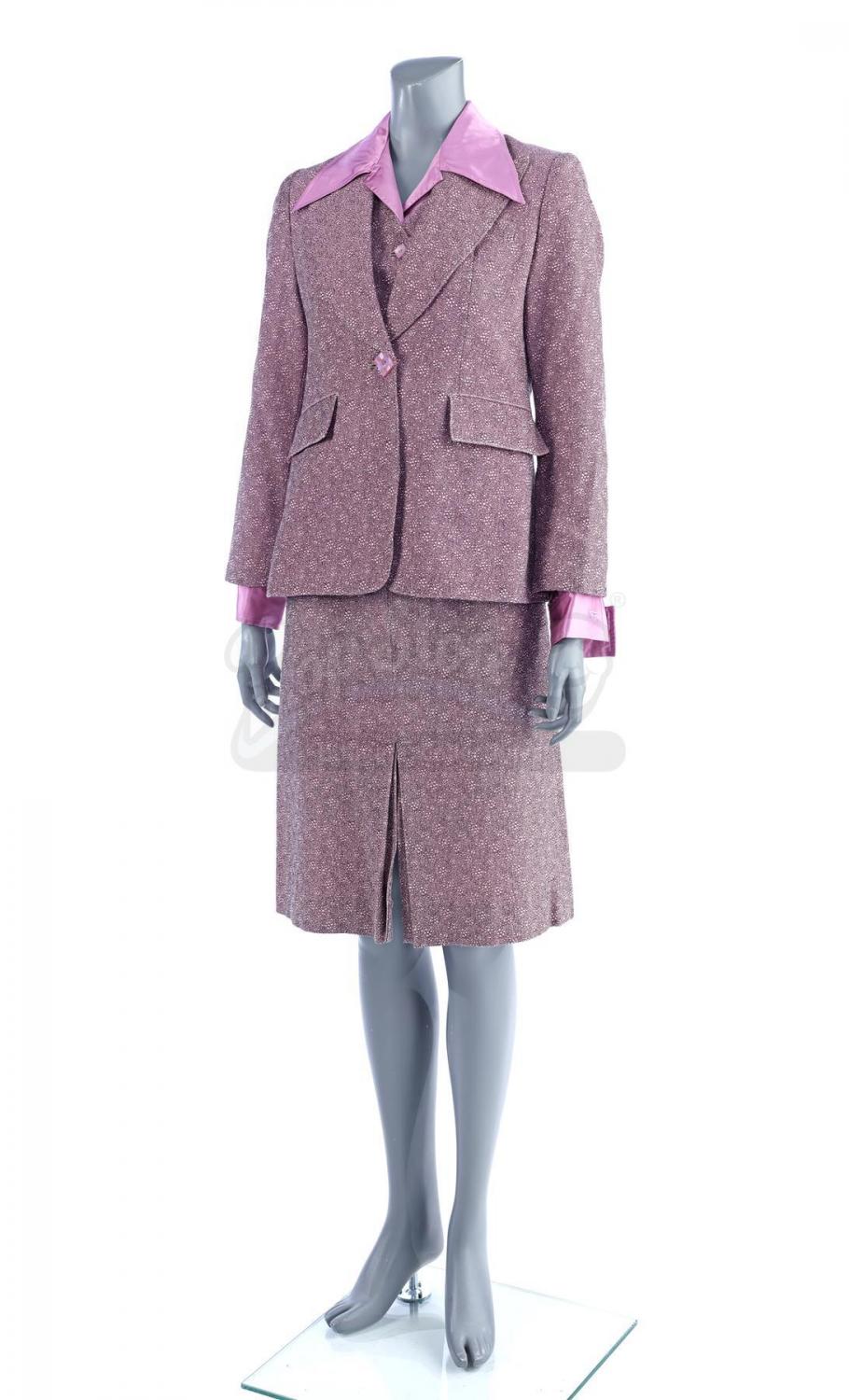 Womens Custom Made Pink Multicolor Wool Blend Tweed Blazer 