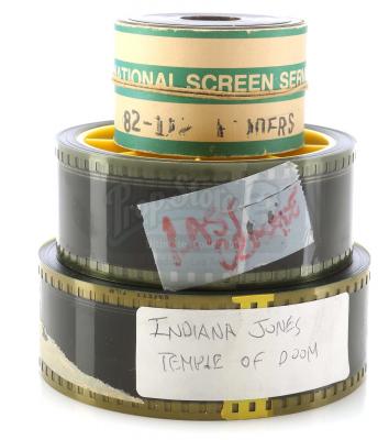 Lot #376 - INDIANA JONES TRILOGY (1981-1989) - Set of 35mm Trailer Film  Reels