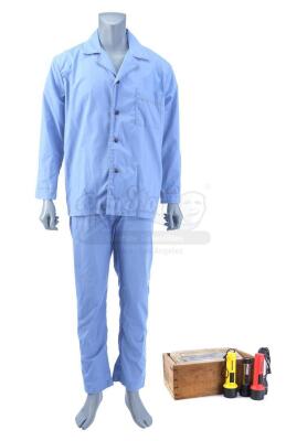 Lot # 23: THE HAUNTING OF HILL HOUSE - Younger Hugh's Pajama Costume with Box of Flashlights