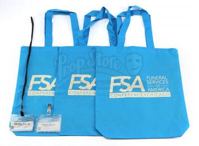 Lot # 56: THE HAUNTING OF HILL HOUSE - Shirley's Funeral Conference Bags with Conference ID's