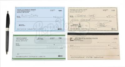 Lot # 73: THE HAUNTING OF HILL HOUSE - Kevin Harris' Checkbook with Theo Crain's Royalty Check