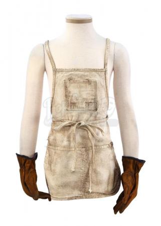 Lot # 141: THE HAUNTING OF BLY MANOR - Jamie's Distressed Apron and Two Pairs of Gloves