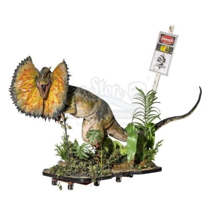 Lot # 155: JURASSIC PARK (1993) - Stan Winston-Made Life-Sized Dilophosaurus Display