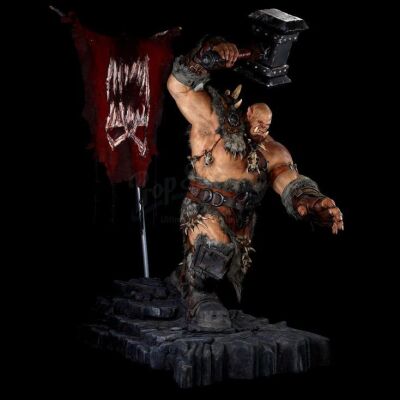 Lot # 410: WARCRAFT (2016) - Oversized Orgrim Doomhammer (Robert Kazinsky) Marketing Display Figure