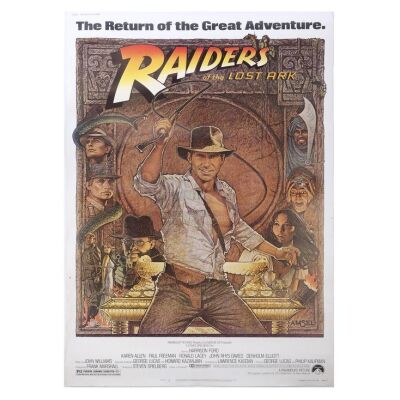 Lot # 762: RAIDERS OF THE LOST ARK (1981) - "The Return of the Great Adventure" Poster