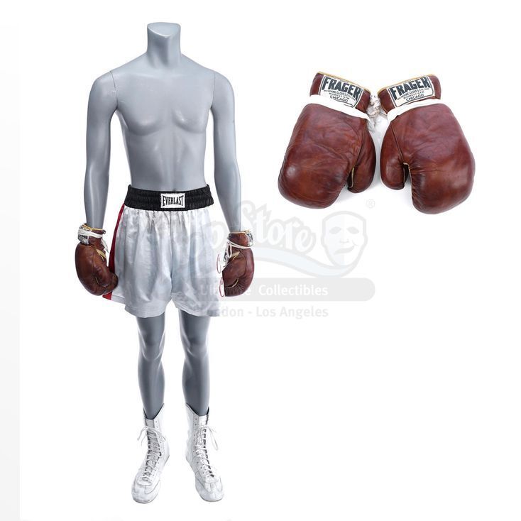 Cassius Clay s Eli Goree Miami Fight Costume with Sonny Liston s Aaron D. Alexander Boxing Gloves