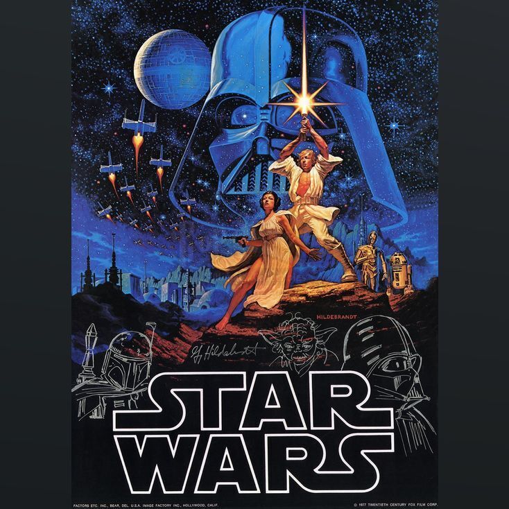 Lot # 1161: Star Wars - Ep Iv - A New Hope (1977) - Greg Hildebrandt 