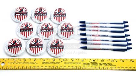 Lot # 19: The Gifted - Set of "Remember July 15" Buttons and Variant Veterans Pens - 3