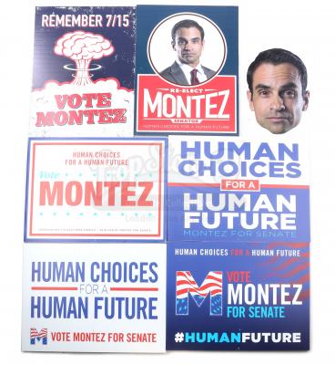 Lot # 62: The Gifted - Set of Senator Matthew Montez's Campaign Materials