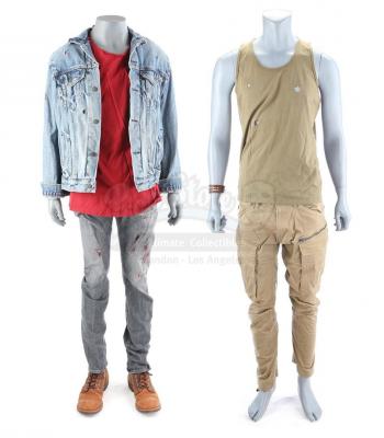 Lot # 128: The Gifted - Thunderbird's Bloodied Final Fight and Stunt Bullet-Riddled Interrogation Costumes