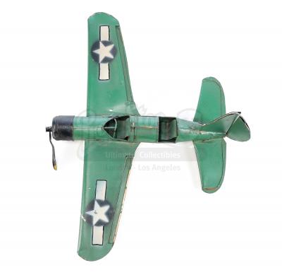Lot # 17: Various Episodes: Green Metal Plane from Blueprint Room