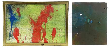 Lot # 91: Episode "Painting with Explosives/Bifurcated Boat" (2013, E205): Two Paintings with Explosives Paintings