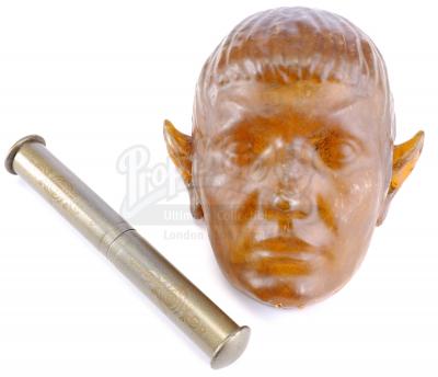 Lot # 15: 'Lethe' (106)/'Light and Shadows' (207) - Vulcan Crypt Mask and Empty Diploma Tube