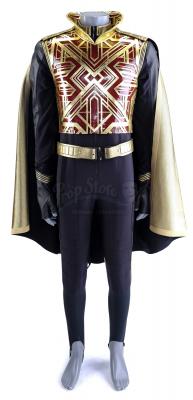 Lot # 62: 'Vaulting Ambition' (112)/ 'What's Past is Prologue' (113) - Lord Eling's (Jeremy Crittenden) Mirror Universe Uniform with Chest Plate and Cape