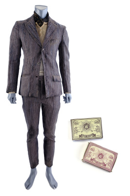Lot # 219: Netflix's A Series of Unfortunate Events (TV Series) - Count Olaf's Finale Costume and V.F.D. Matchboxes