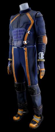 Lot # 2: Lost In Space (2018-2021) - John Robinson (Toby Stephens) Spacesuit Under Layers with Boots and Wrist Communications Device - 3