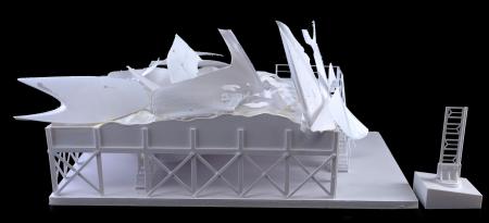 Lot # 3: Lost In Space (2018-2021) - Art Department Set Models: Alien Crash Debris with Alien Engine Fins Models - 2