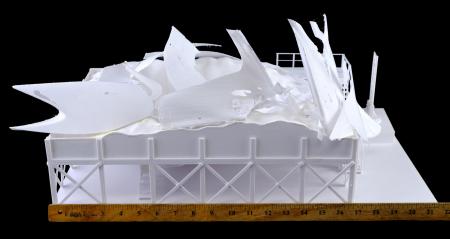 Lot # 3: Lost In Space (2018-2021) - Art Department Set Models: Alien Crash Debris with Alien Engine Fins Models - 15