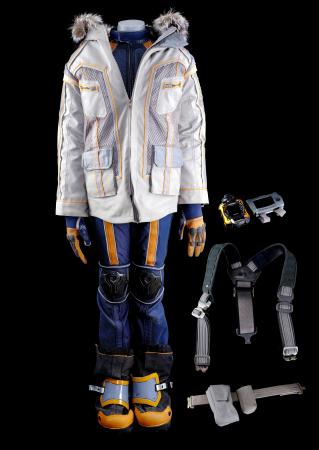 Lot # 18: Lost In Space (2018-2021) - Will Robinson (Maxwell Jenkins) Spacesuit Under Layers with Boots, Cold Weather Jacket with Mission 24 Patch, and Accessories