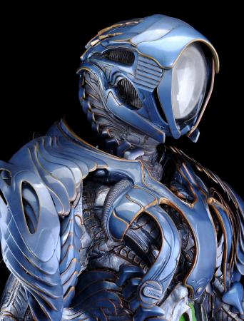Lot # 10: Lost In Space (2018-2021) - Robot Alien (Brian Steele) Complete Costume with Electronic Helmet - 6