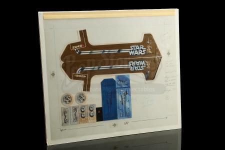 Lot # 131 - Radio Controlled R2-D2: Hand-Painted Remote Control Sticker Final Artwork - 2